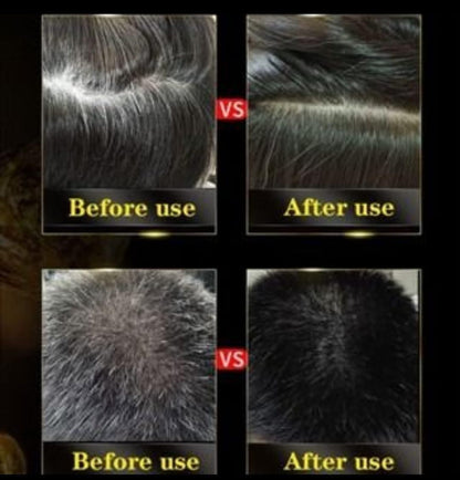Unisex Instant Black Herbal Hair Dye Shampoo for Grey Hair Shampoo Buy 1 Get 1