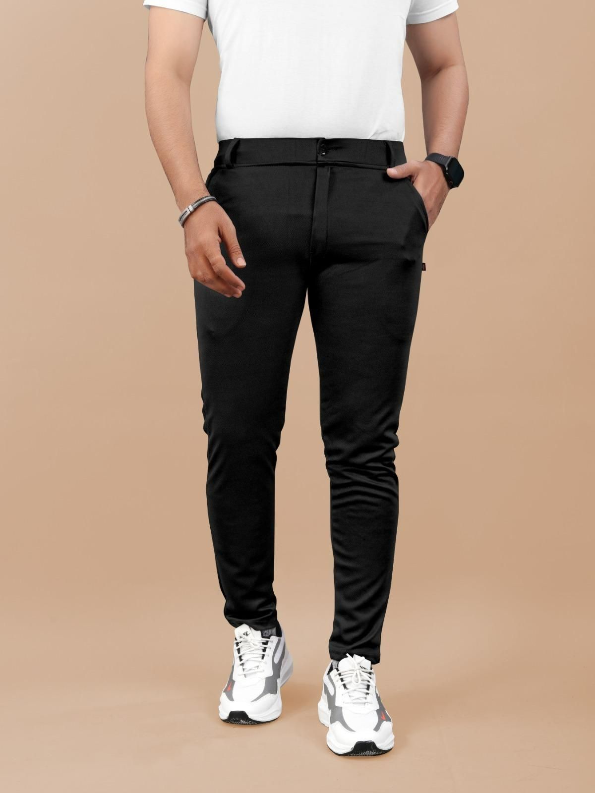 High Elasticity Men’s Classic Pants (Pack of 3)