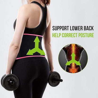 Adjustable Waist Trimmer Belt – Sweat Booster & Core Support Fitness Belt