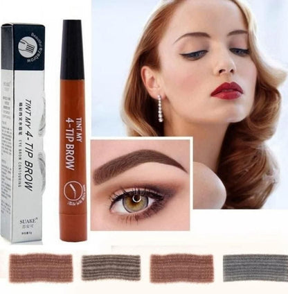 Waterproof 4 Points Microblading Eyebrow Pen