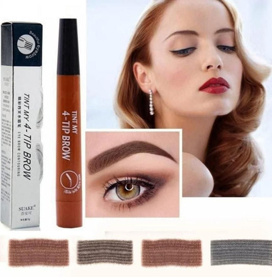 Waterproof 4 Points Microblading Eyebrow Pen