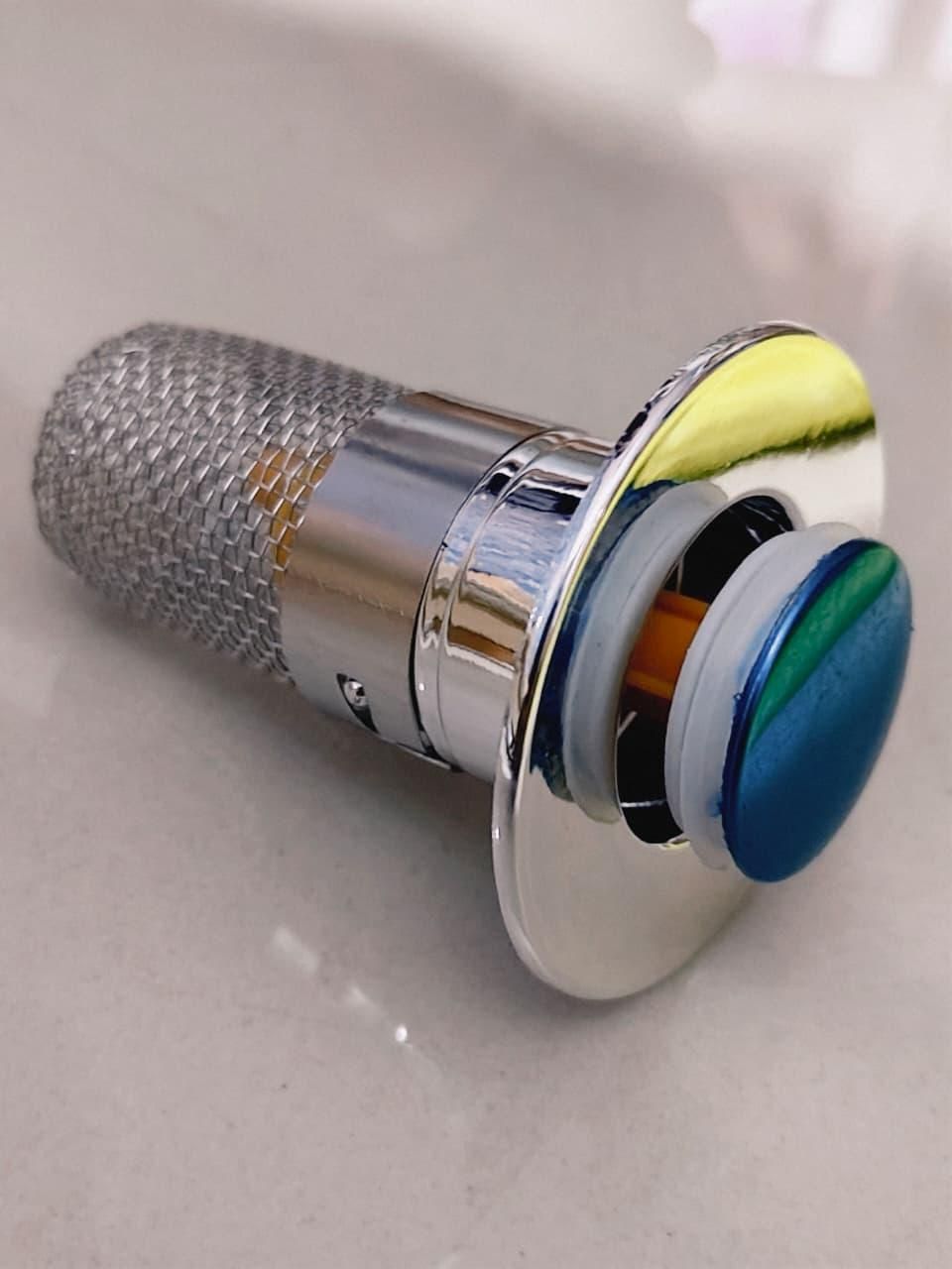 Sink Hair Filter – Stainless Steel Removable Drain Stopper Plug (Pack of 1)